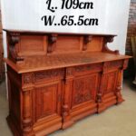 22DG70 - Three Door  Solid Oak Carved Renaissance Sideboard/Server