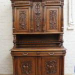 22DG23 Quality Walnut Gothic & renaissance cabinet