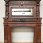 22DG6 Oak Henry II Fire mantle