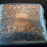 ANTIQUE HALLMARKED SILVER CIGARETTE/CARD CASE 1910