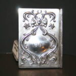 925 STERLING SILVER REPOUSSE BUSINESS CAR CASE HOLDER