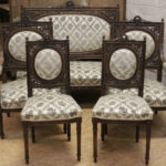 23DG44 Stunning 5 Piece Renaissance and Louis XVI sofa set