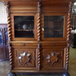 17DG47 - Beautiful Walnut and Oak Cabinet from Hamburg