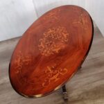 A416-A LATE VICTORIAN OVAL WALNUT SIDE TABLE
