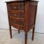 22DG54 - Carved LXVI commode in oak
