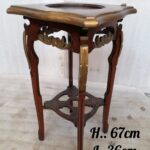 CC 1 Mahogany Gilded Plant stand
