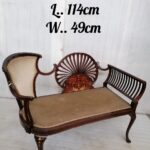 HG4 Edwardian Mahogany Bone Inlay window couch