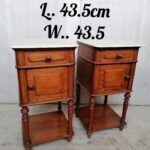 HG6 - Pair of Beidermeier Nightstands in Walnut