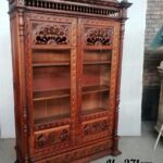 Reg1 - 19Th Century French Breton Cabinet/ Bookcase in oak