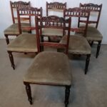 HG 6 Edwardian chairs in Walnut